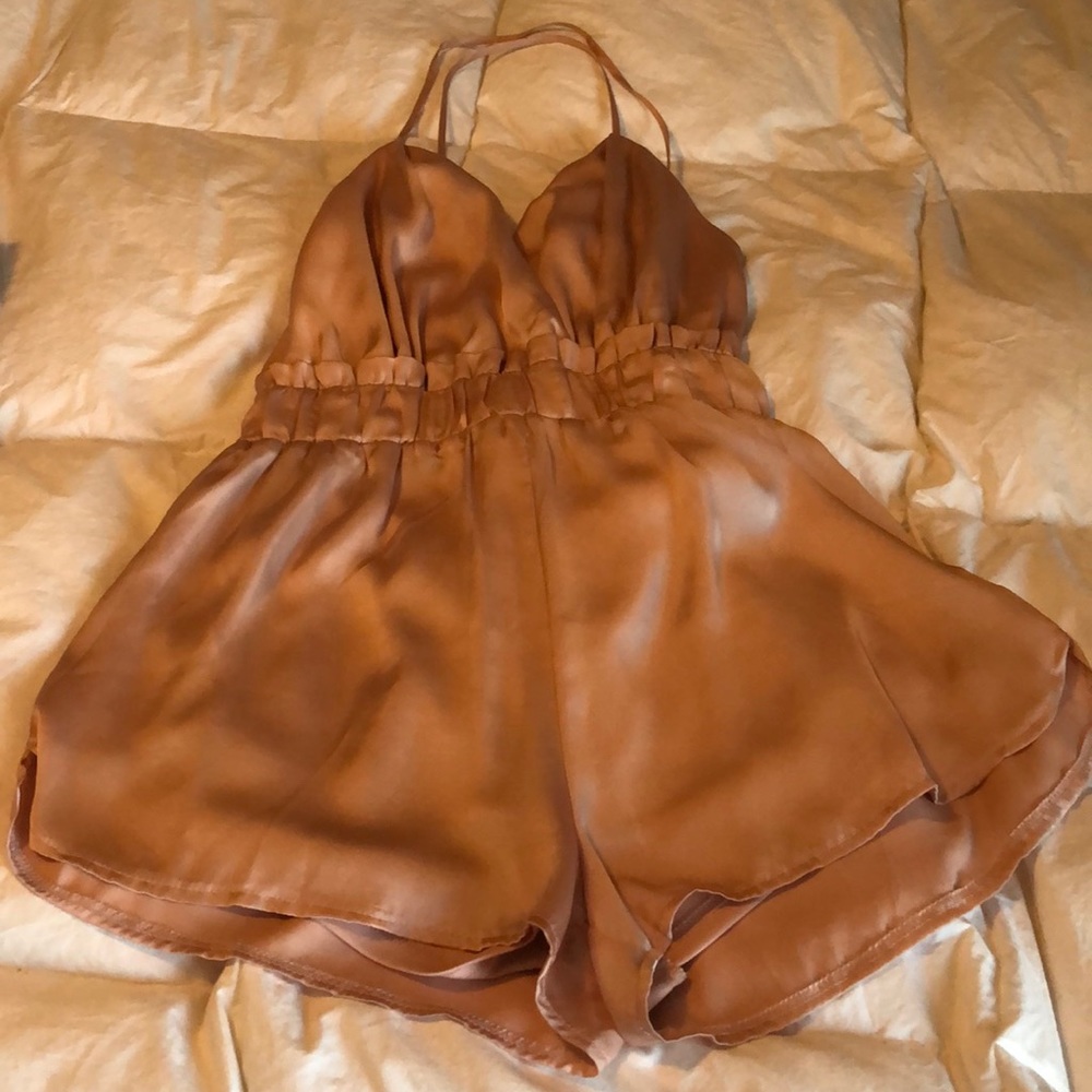 Silk romper